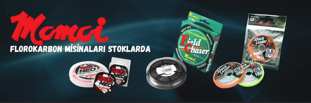 Momoi Florokarbon Misinaları Stoklarda