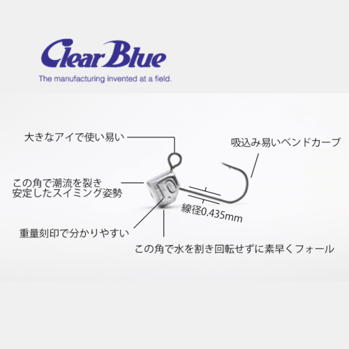 Clear Blue Saikoro Head Though - 3