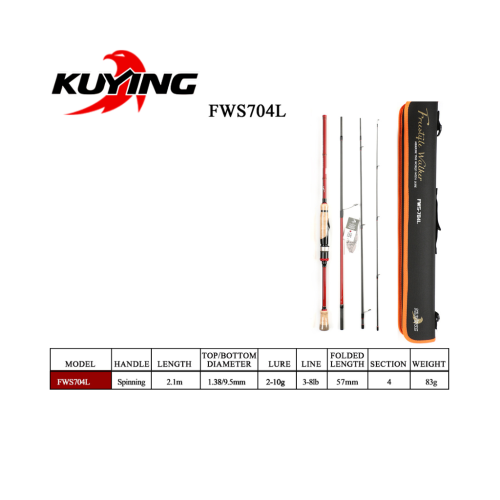 Kuying Free Walker 4 Parça Kamış 2-10g - 1